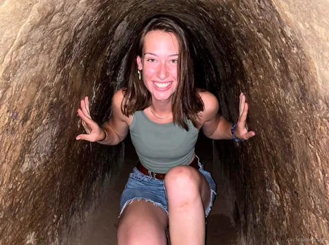 Ben Duoc tunnel entrance on the less crowded Cu Chi Tunnels tour