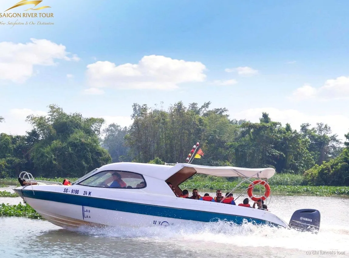 Seven-course Vietnamese lunch served on the Cu Chi Tunnels speedboat tour